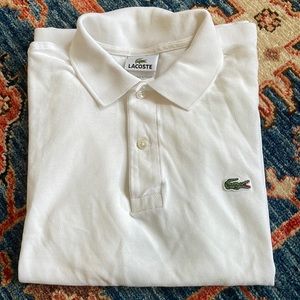 Boys Lacoste polo - white